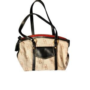 Vintage Dooney and Bourke Monogrammed Shoulder Bag